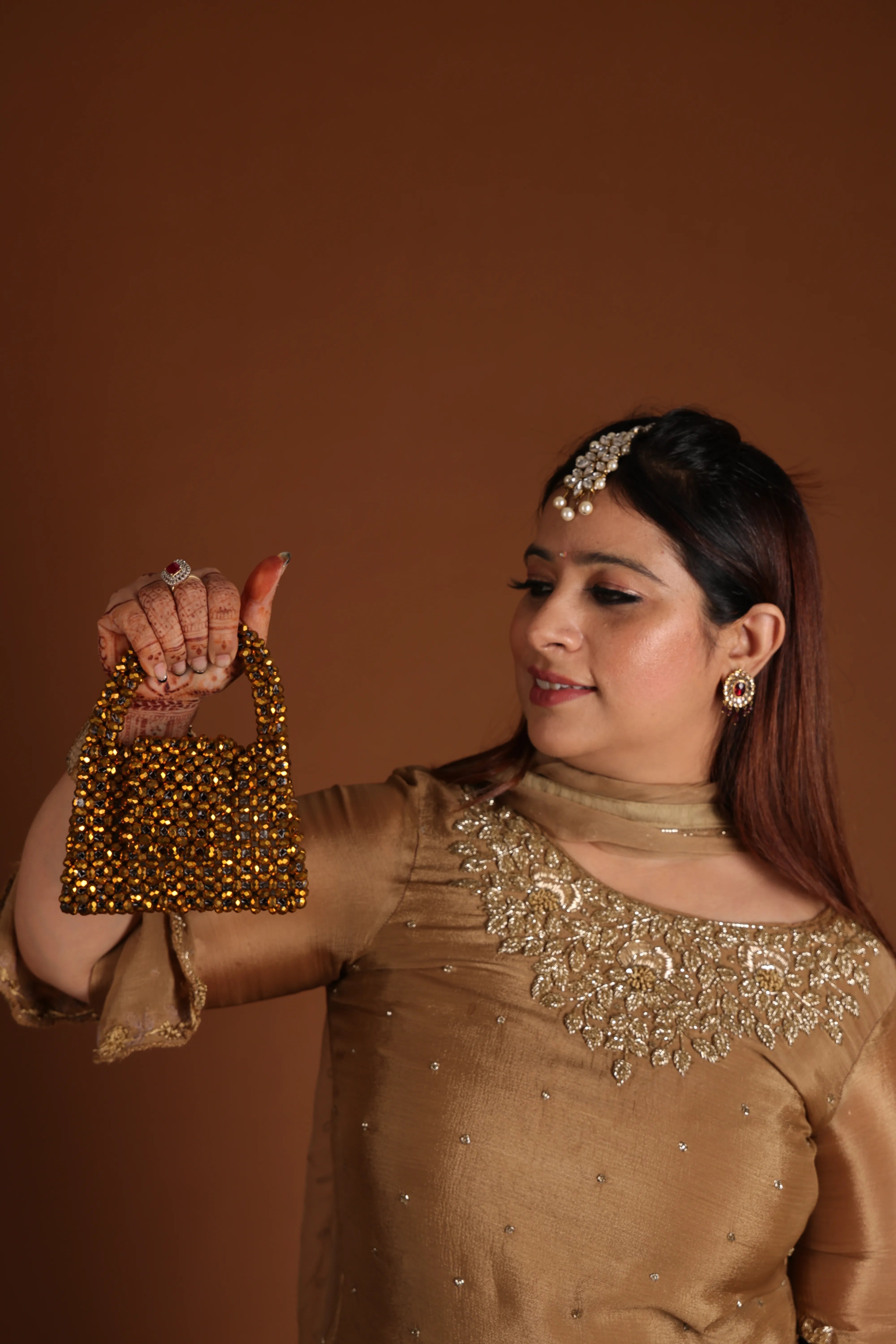 Gold Metallic Handcrafted Mini Bliss