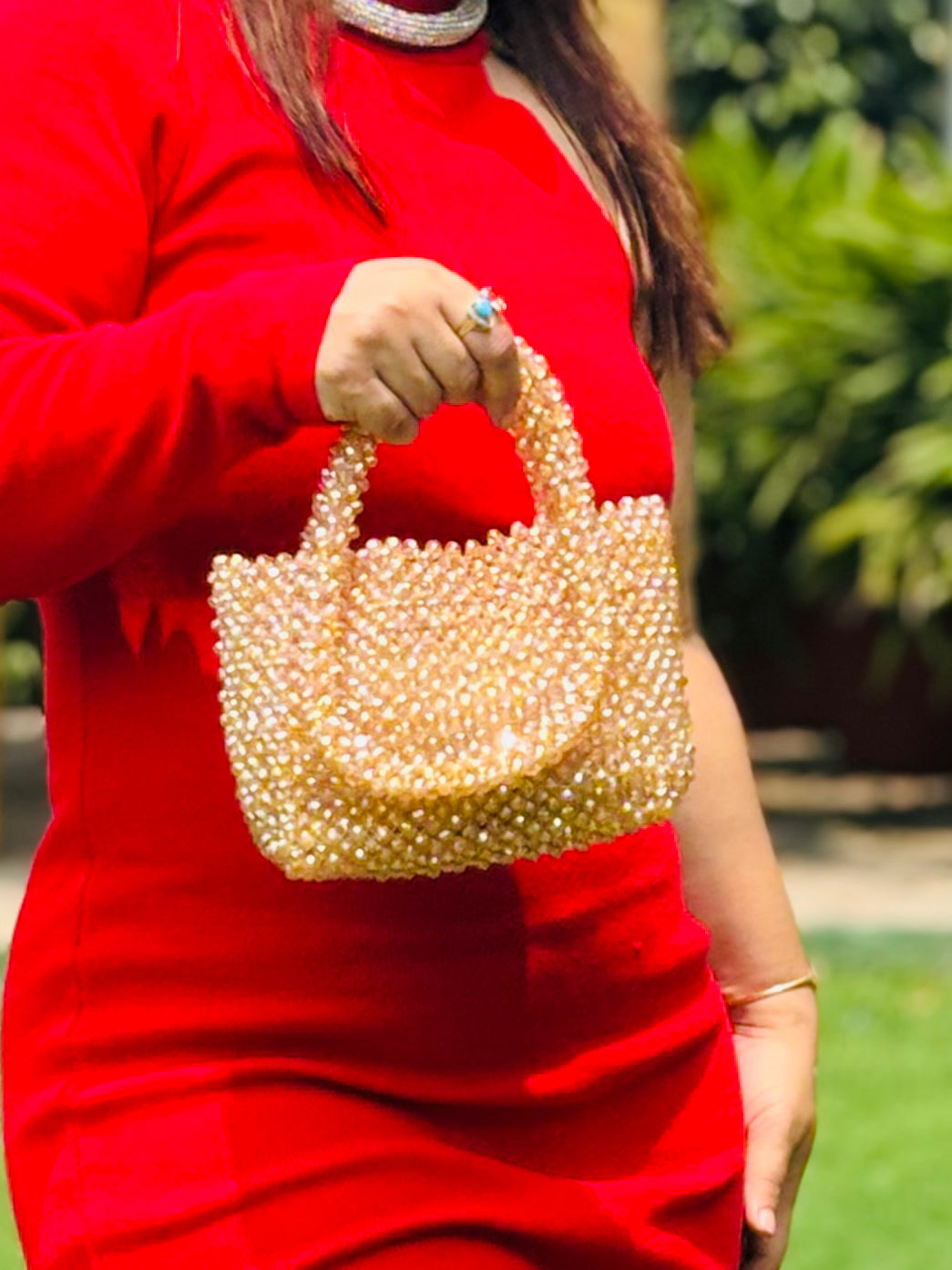 Gold Evening Beaded Bliss